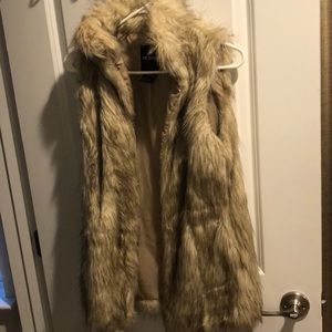 Faux fur vest